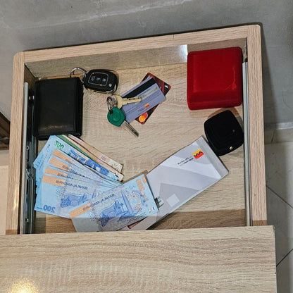 Le Chevet Secret - Table de Nuit avec Un COFFRE FORT 🔒