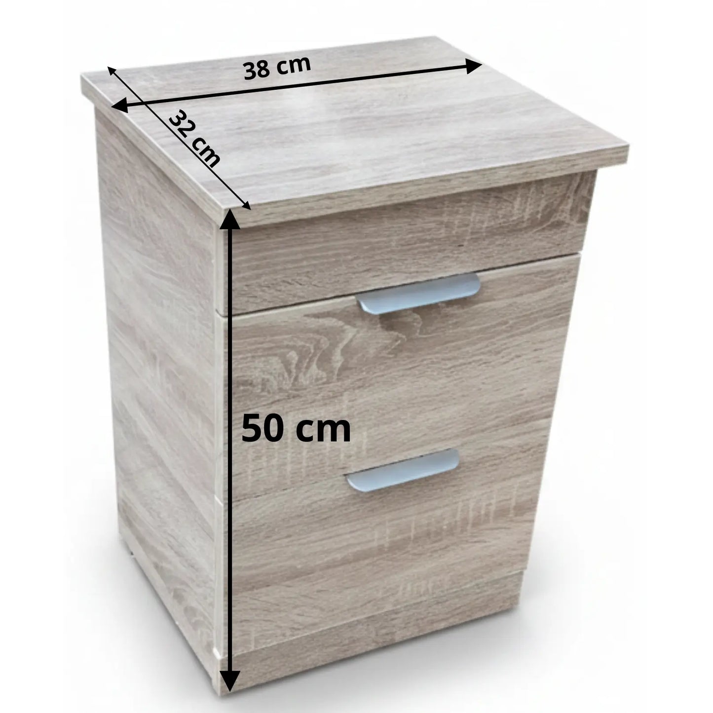 Le Chevet Secret - ( MDF )Table de Nuit avec Un COFFRE FORT 🔒 38/35/50 cm