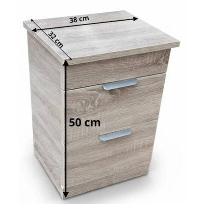 Le Chevet Secret - ( MDF )Table de Nuit avec Un COFFRE FORT 🔒 38/35/50 cm