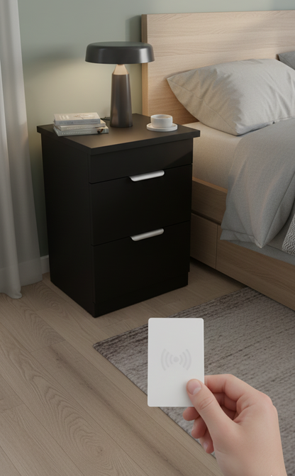 Le Chevet Secret - Table de Nuit avec Un COFFRE FORT 🔒